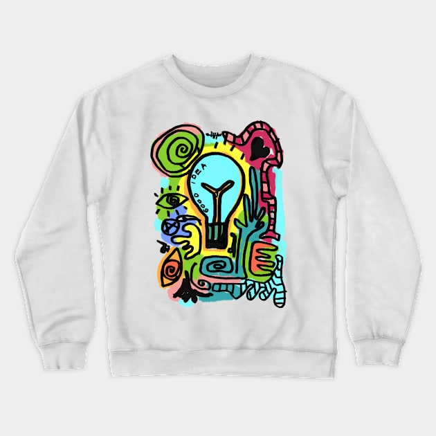 Good idea Painting Crewneck Sweatshirt by Aldebaran